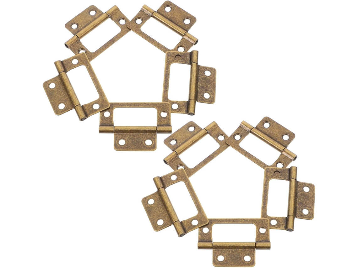 Conjunto De 12 Dobradiças Vintage Para Móveis Uonlytech, Ferragens Reforçadas Para Portas Dobráveis, Em Latão Antigo