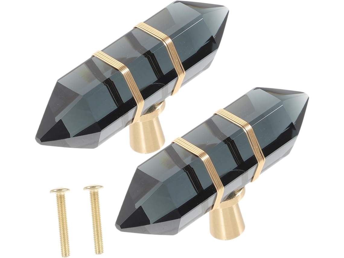 Conjunto de 6 Puxadores Hexagonais para Gavetas, Puxadores Decorativos em Latão para Móveis de Cozinha e Cômodas. SFUSHOS