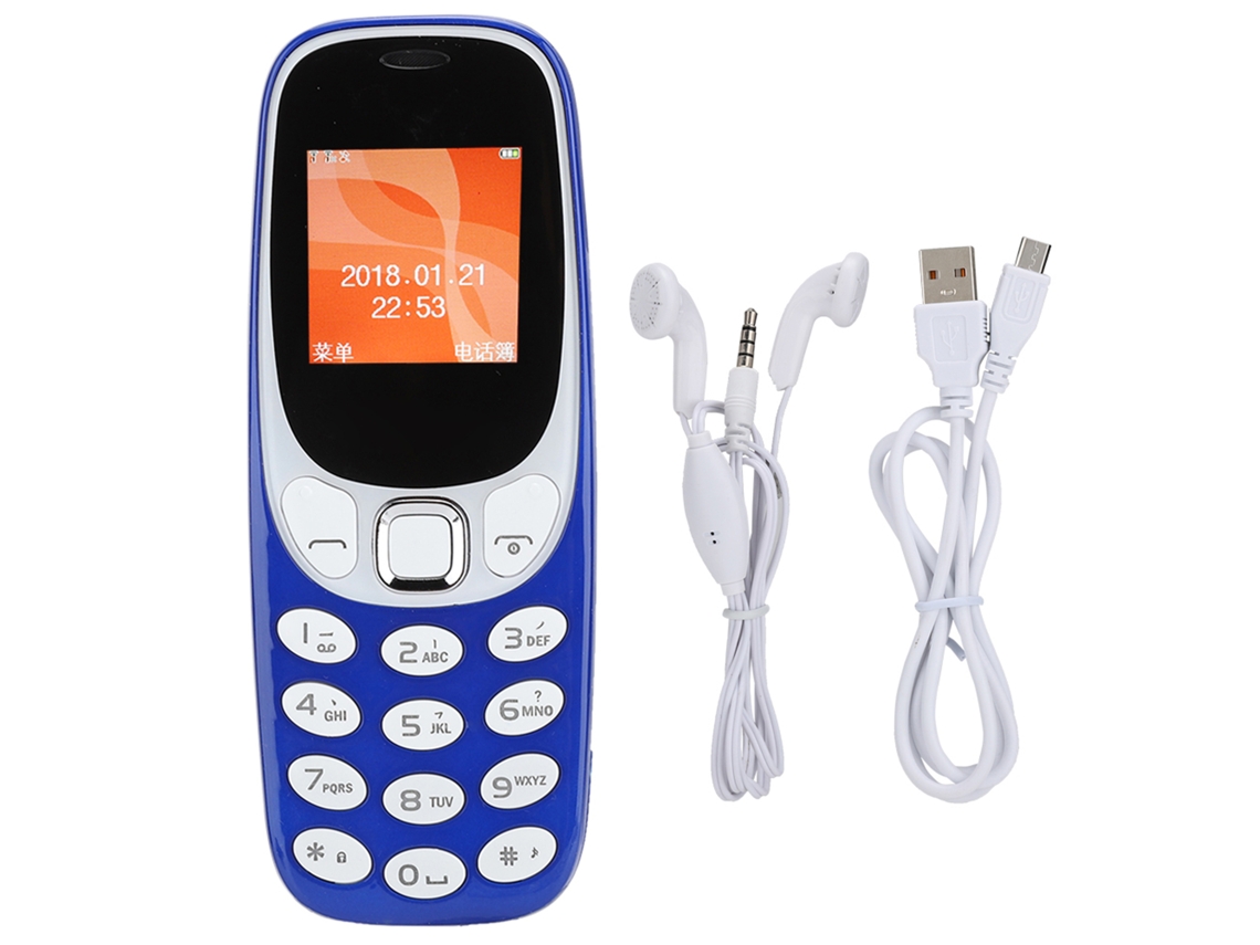 Telefone Móvel Mini LAXISCREED Bluetooth Longa Bateria