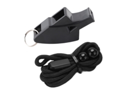 Apito De Golfinho Para Árbitros Durável Sonoro Claro Portátil Com Cordão Para Competições De Basquete Futebol Preto