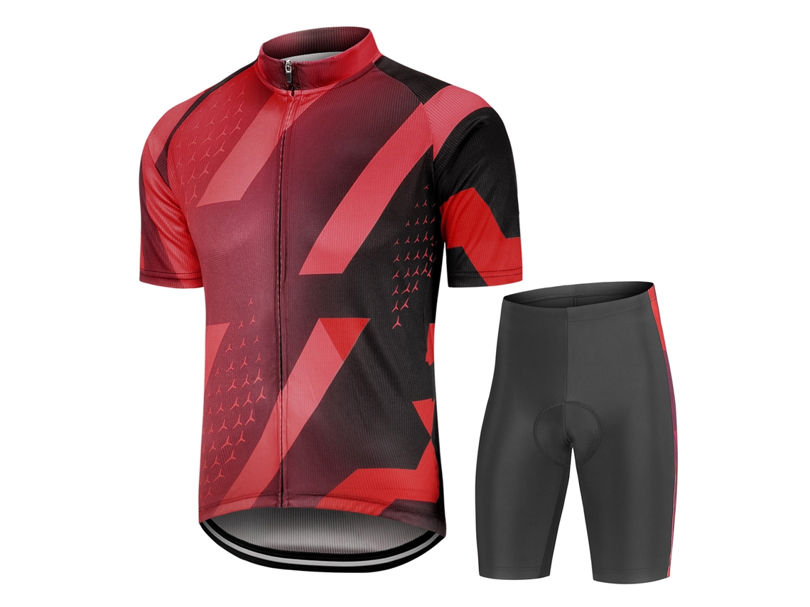 Conjunto de Roupa de Ciclismo com Camiseta e Calções S/MARCA