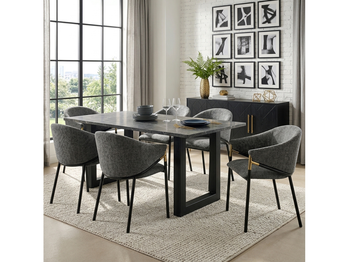 Conjunto de Jardim para 8 Pessoas, Mesa de Vidro, Ferro Galvanizado, Corda Pe Artesanal, Inclui Mesa, Bancos e Sofás, Cinza
