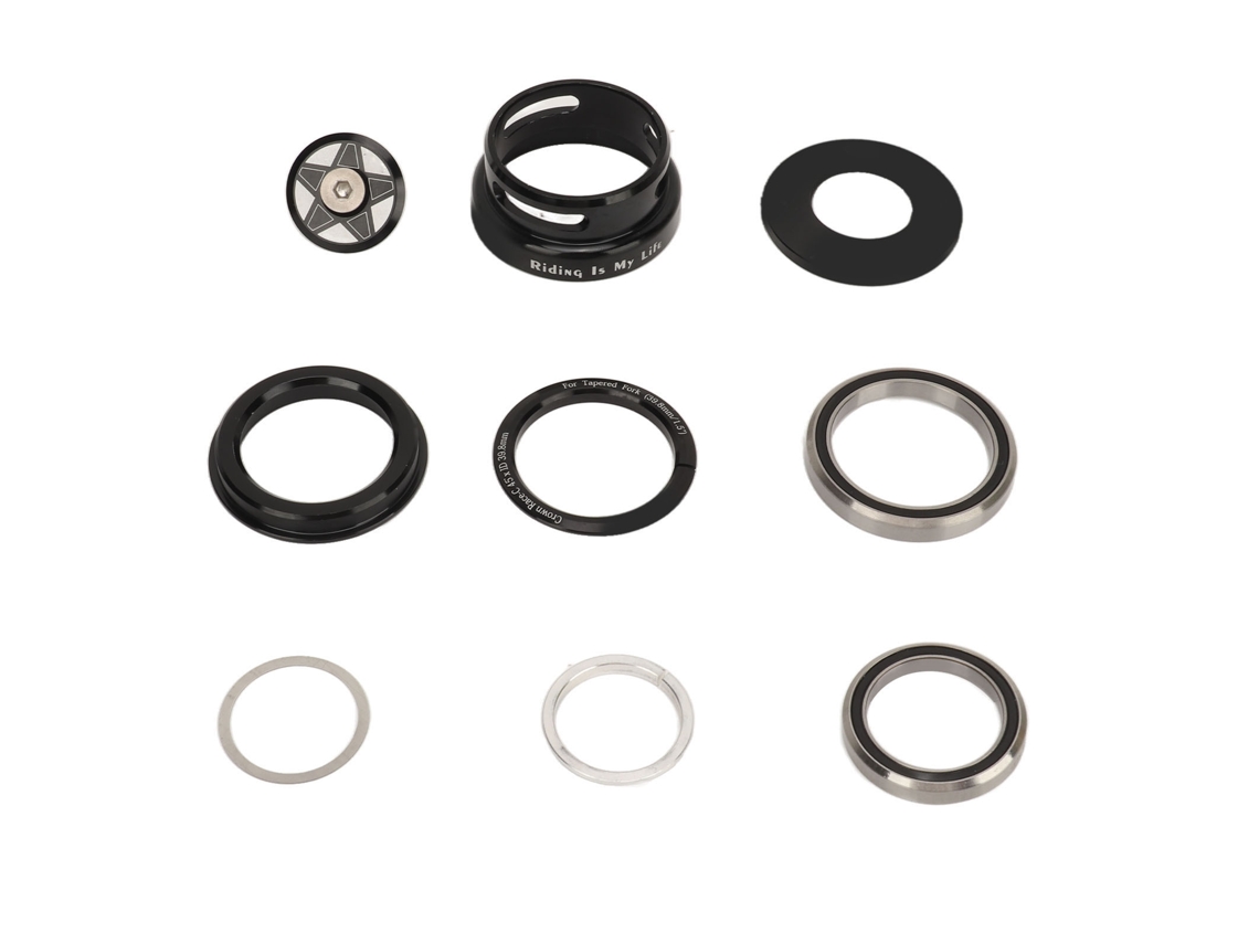 Conjunto de Cabeçote Mali em Liga de Alumínio para Quadro com Guiador Reto 49.7mm e Garfo Tapered 1.5 polegadas