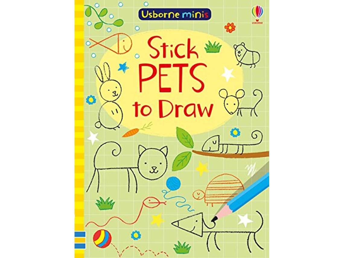 Livro Stick Pets to Draw de Sam Smith (Inglês)