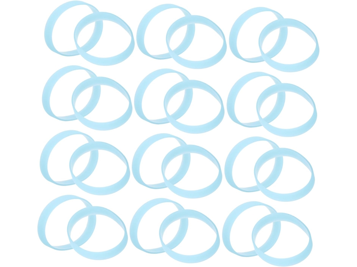 Pulseiras De Silicone Que Brilham No Escuro, 40 Unidades, Cor Sólida, Para Adultos