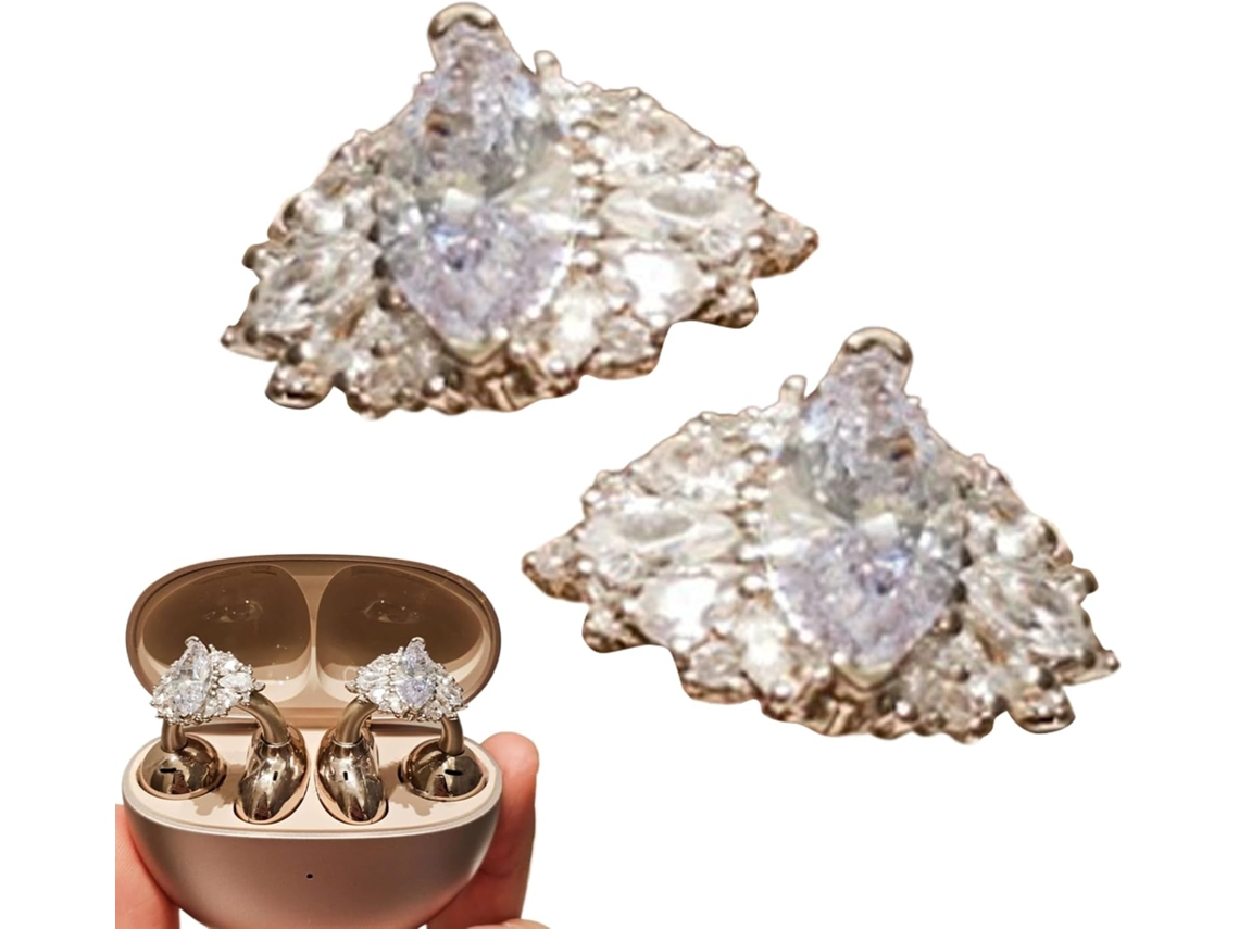 Acessório Para Fone De Ouvido Com Clipe De Strass, Decoração De Faixa De Cabeça Em Formato De Laço, Gokoco