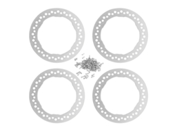 Anéis De Beadlock Laxiscreed Para Carro Rc Traxxas 1/10, Prata, 4 Peças, Diâmetro 1.9 Polegadas