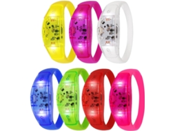 Pulseiras com luzes, acessórios luminosos confortáveis ativados por voz 7