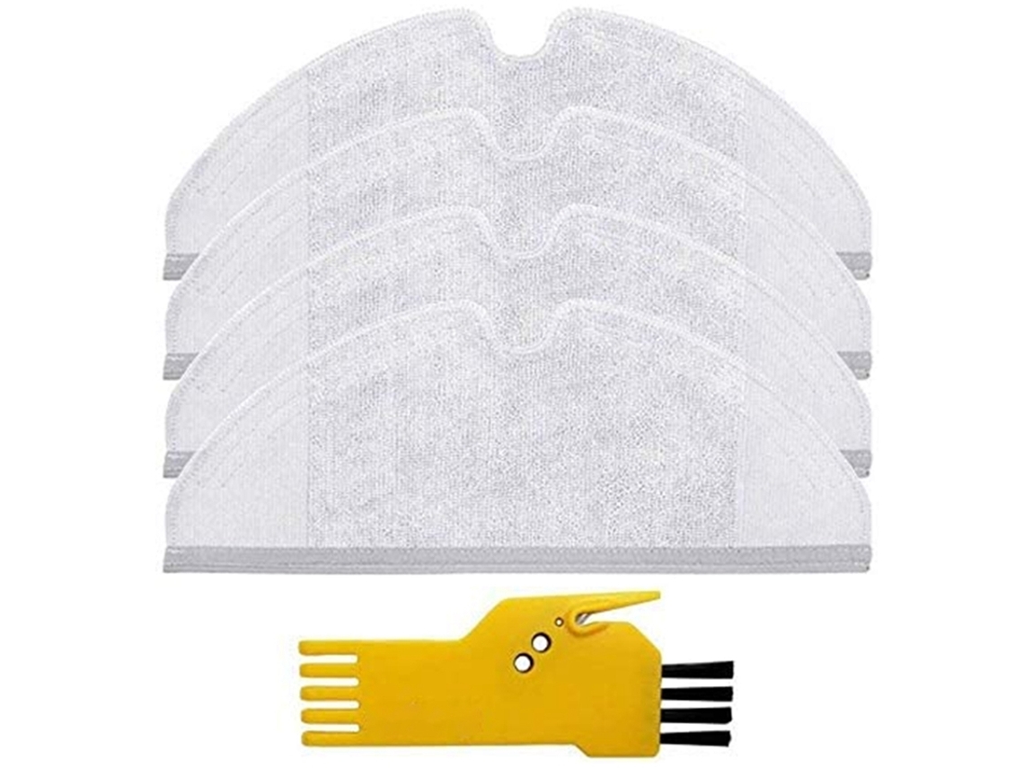 Acessório pano mop para roborock s5 s6 s50 e25 e20 e35 xiaomi mi robô aspirador de pó peças reposição 4 peças