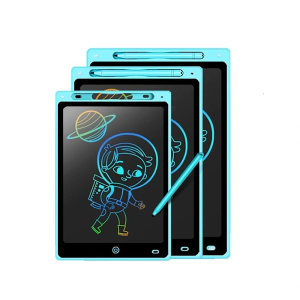 Mesa Digitalizadora Lcd Para Escrita E Desenho, Azul, 30 Cm (12 Polegadas).