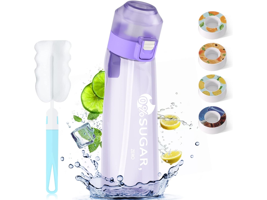 Garrafa De Água Airup 650ml Sport Air Water Up Bottle Startup Set, Sem Bpa E Açúcar Para Academia Chaberlu