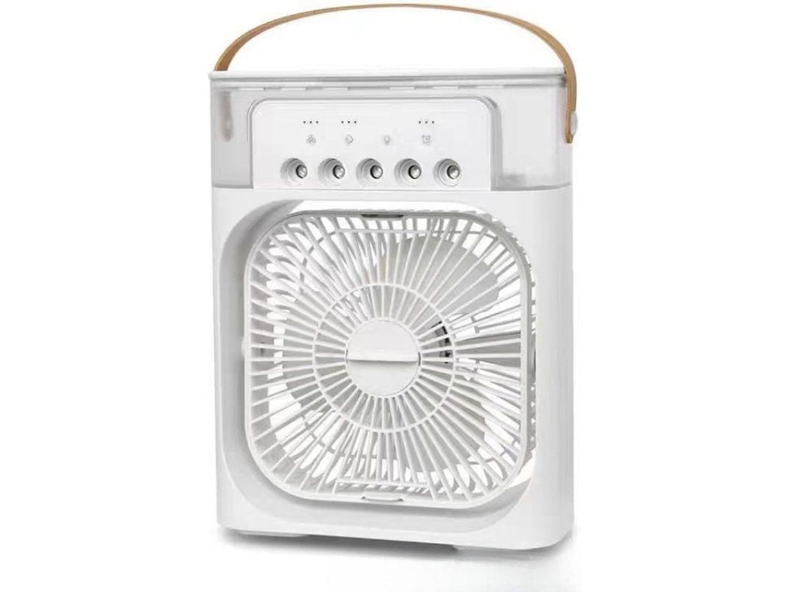 Aire Acondicionado Portátil, Humidificador Con Luz Nocturna Rgb, Mini Enfriador De Aire Con Temporizador De 1-3h, 3 Modos De Velocidad Del Viento,
