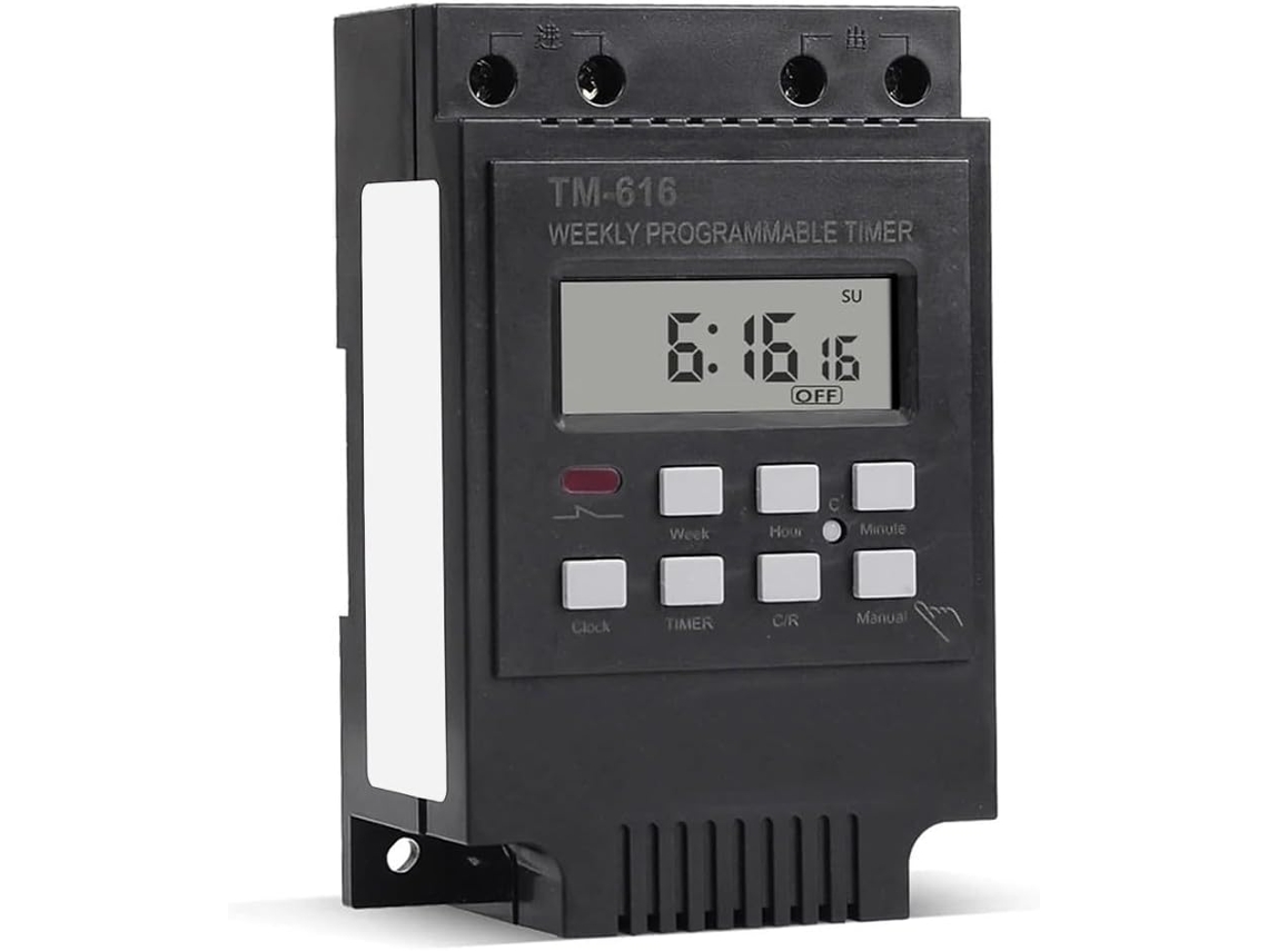 Interruptor Temporizador Digital De 30a Com Controle Programável 7
