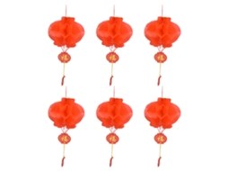 Lanternas Vermelhas Decorativas 20pcs 15cm LAXISCREED