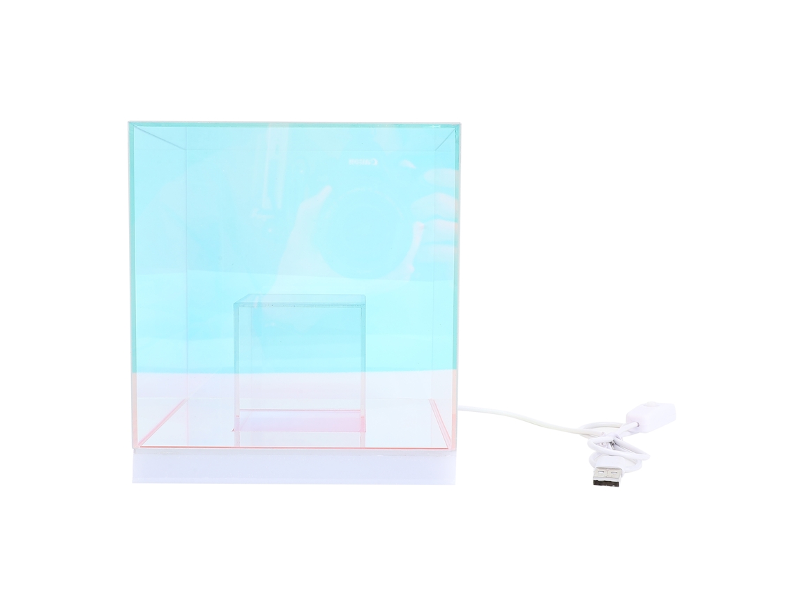 2026 lâmpada de Mesa Led Cubo 3d Rgb Colorida Moderna Usb Luz Noturna Quadrada para Dormitório Sala Jogo