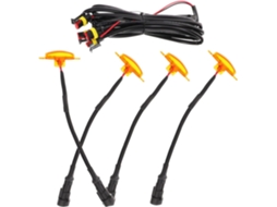 Amosfun 1-conjunto De Luzes Advertência Led Para Caminhões, Luzes Diurnas Amarelas Para Veículos, Kit Decorativo Para