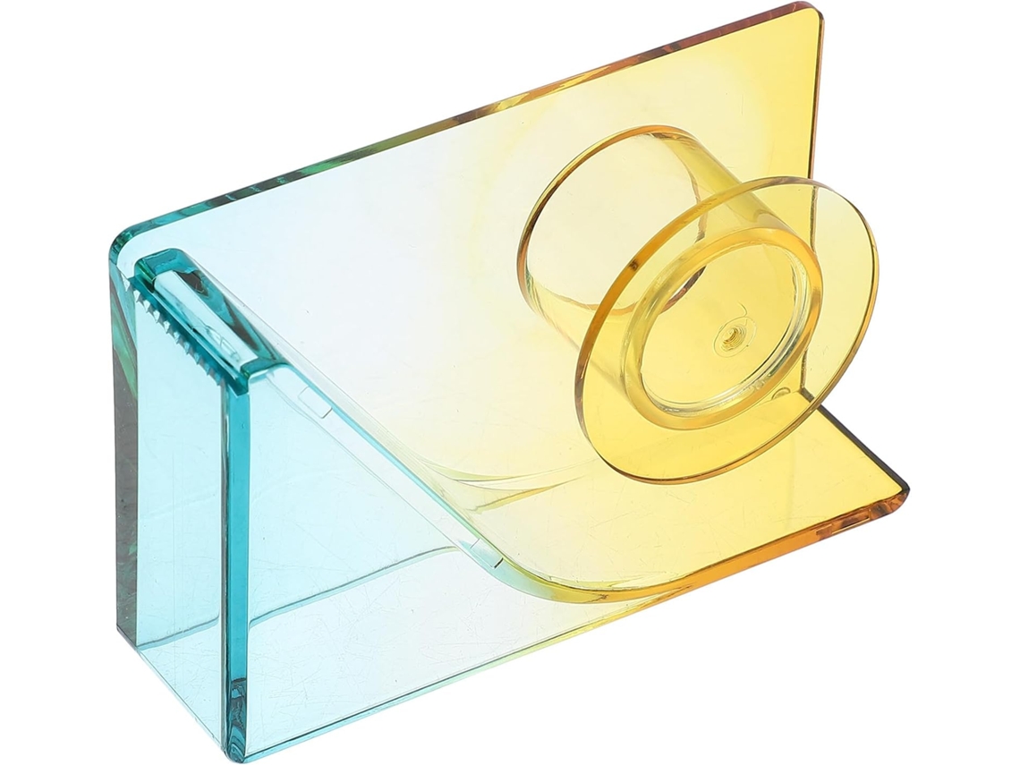 Dispensador de Fita Adesivo de Mesa Toyandona, Cortador de Fita Fácil de Armazenar, PP, Estilo Simples, Ideal para Eventos