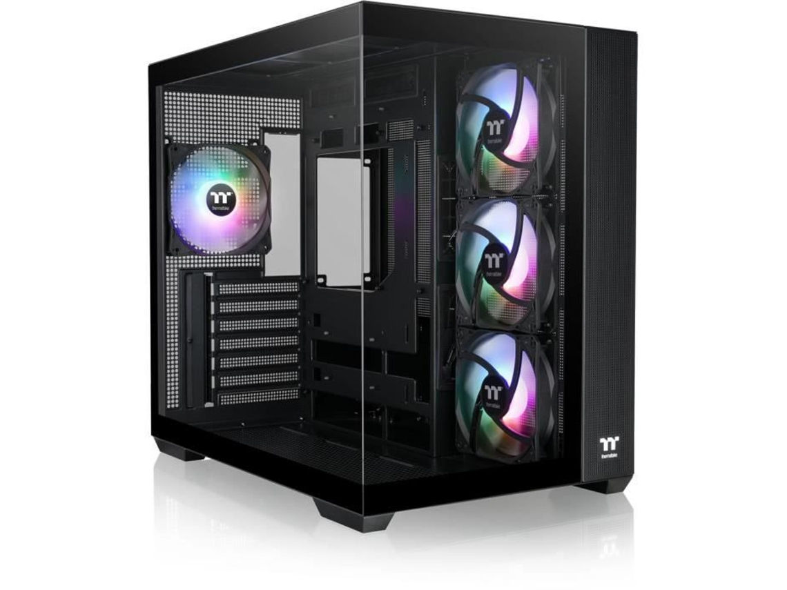 Caixa De Pc TT THERMALTAKE View 380 Tg Argb Torre Média Atx Vidro Temperado Preto