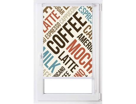 Estor ESTORALIS Enrolável Digital Easyfix Cozinha Café (Poliéster - 55x150 cm)