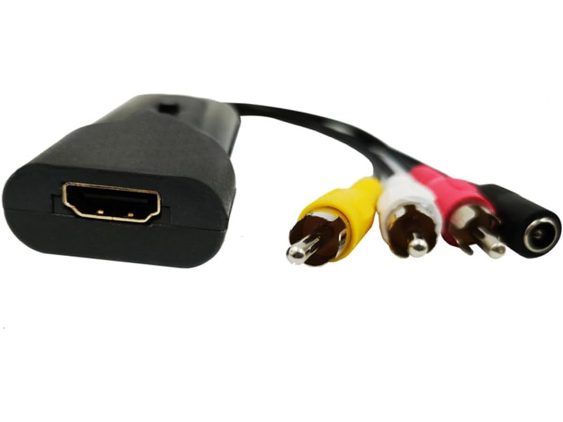 Câble Convertisseur Av Composite Vers Tv Câble Scaler Prise Charge Ntsc Pal Sem Adaptateur Secteur