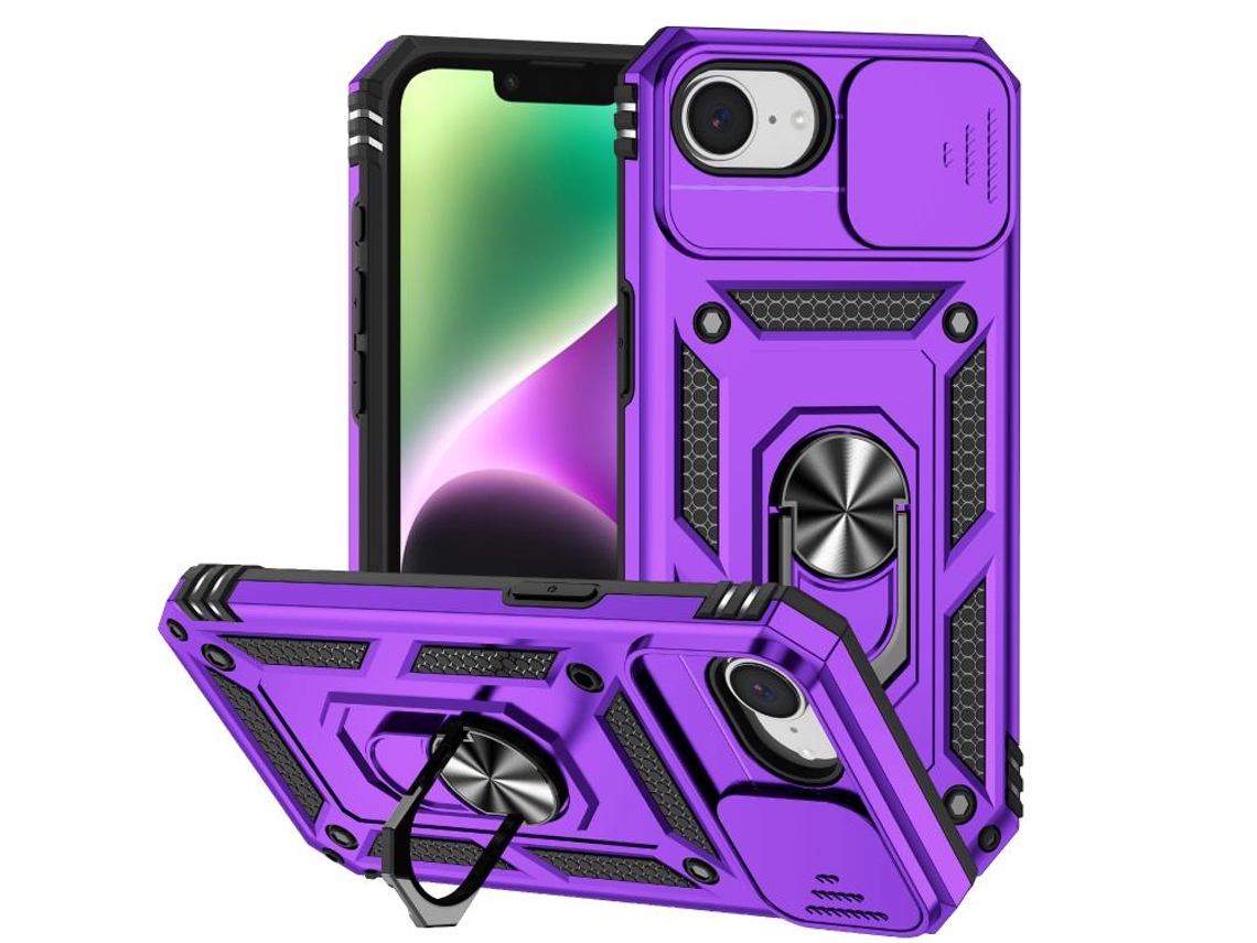 Capa Para Iphone 16e - Suporte Deslizante Para Câmera