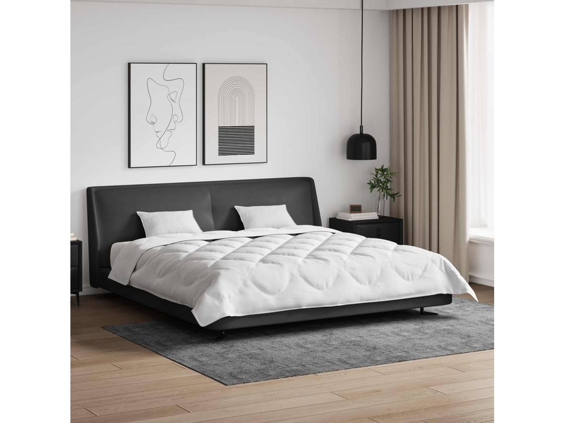 Vidaxl Duvet Para Todas As Estações 3 Unid. Branco Microfibra