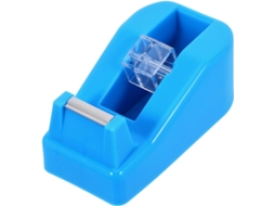 Dispensador de adesivo escolar compacto e portátil em ABS e metal.