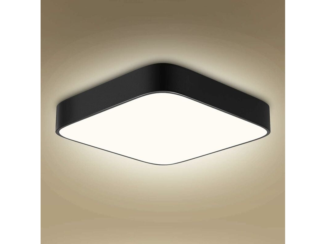 Plafonnier Led Quadrado 24w 6000k Para Diversos Espaços