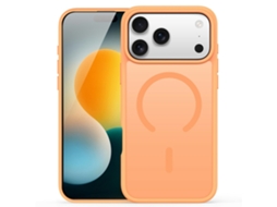 Capa Com Acabamento Fosco Dux Ducis Para Iphone 17 Pro Yind Series - Laranja