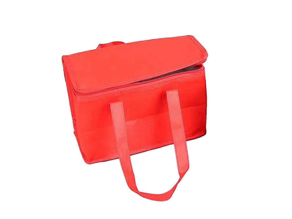 Bolsa Térmica Portátil Para Alimentos, Recipiente Para Embalagem De Alimentos, Bolsa Térmica Para Almoço, Vermelha Slowmoose