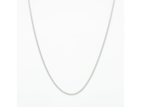 Colar RIBASTORE Curb 3 (Aço - Prateado - 50 cm)