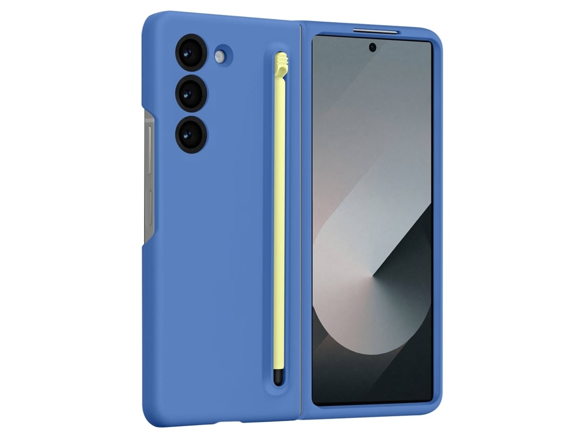 Capa Fold Softtouch Para Samsung Yemaesre Acrílico Azul