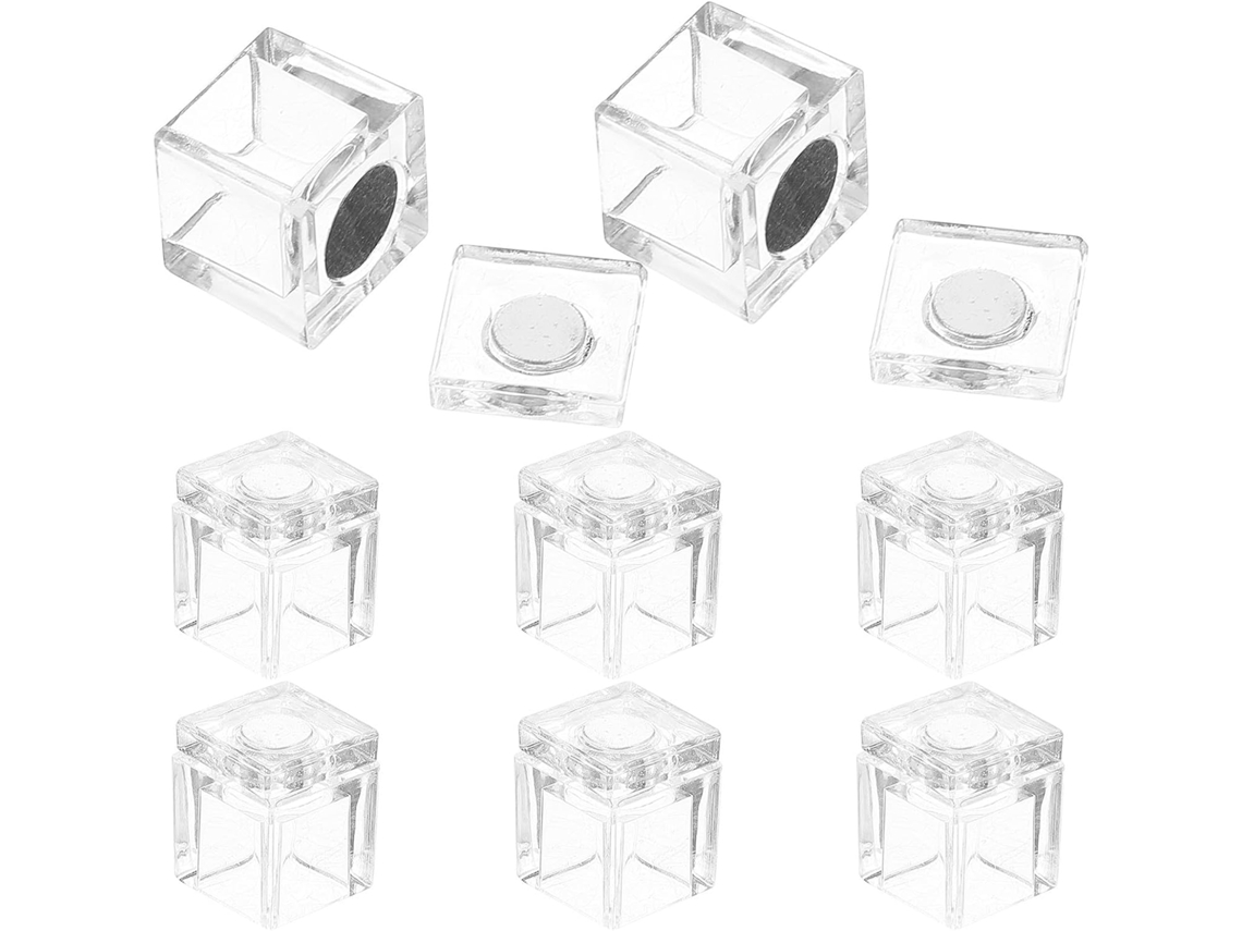 Conjunto De 8 Fechos Magnéticos Acrílicos Para Portas Armários E