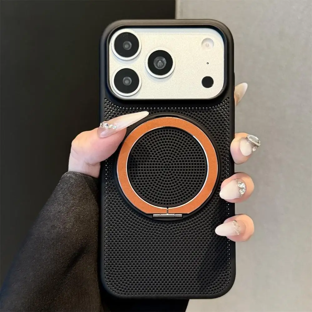Capa De Carregamento (preta Para Iphone 15 Pro Max) Com Malha Magnética Para Dissipação De Calor.