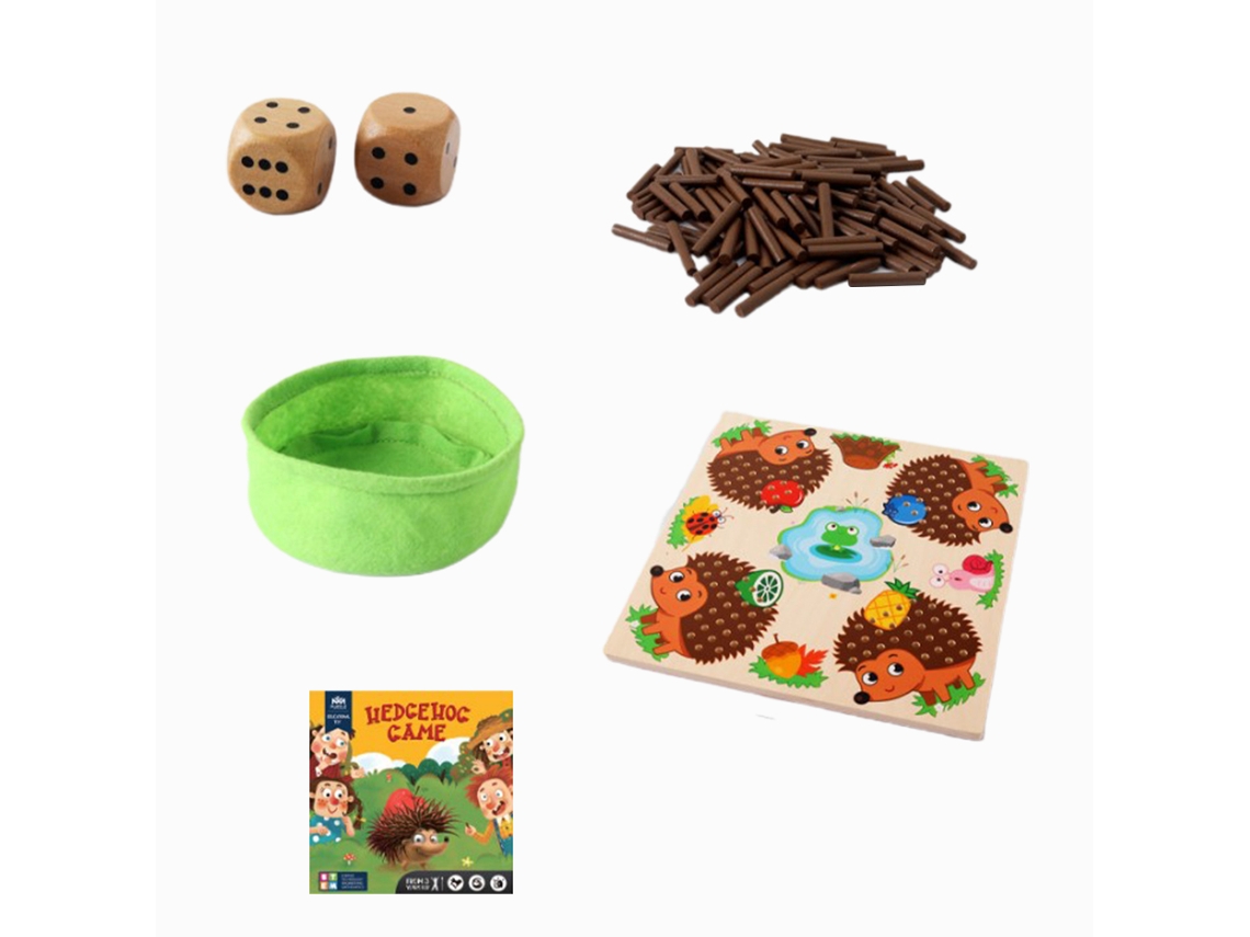Primerox brinquedo de Madeira Ouriço para Aprendizagem de Matemática Educação Infantil Habilidades Motoras