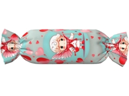 Almofada Cilíndrica Fofa Estampa de Doces para Menino Suporte Pescoço Ajustável 100 % Poliéster Ideal Viagens,