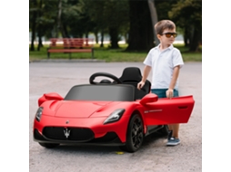 Carro Elétrico Infantil Maserati Mc20 Oficial 12v Vermelho - Controle Remoto, Led, Música E Buzina Para Crianças De 3 A 6 Anos