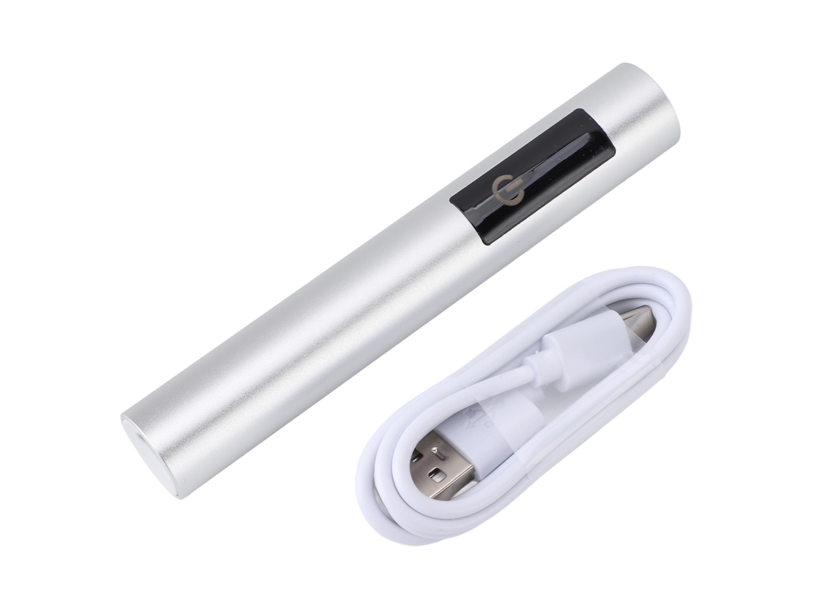 Lâmpada Uv Mínima Para Unhas Em Gel Portátil Usb Recarregável Sem Fio Controle Táctil Secagem Rápida Prateada