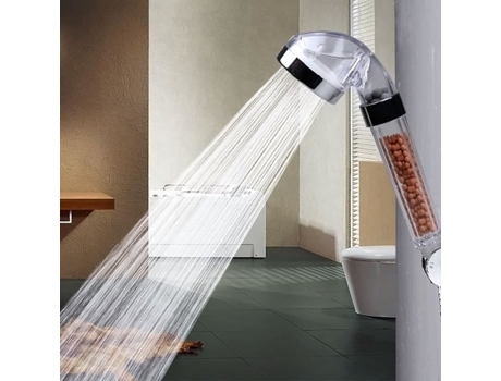 Pommeau De Chuveiro Spa Multifuncional Turmalina Germânio Eco Purifica Amacia Água Star Ring