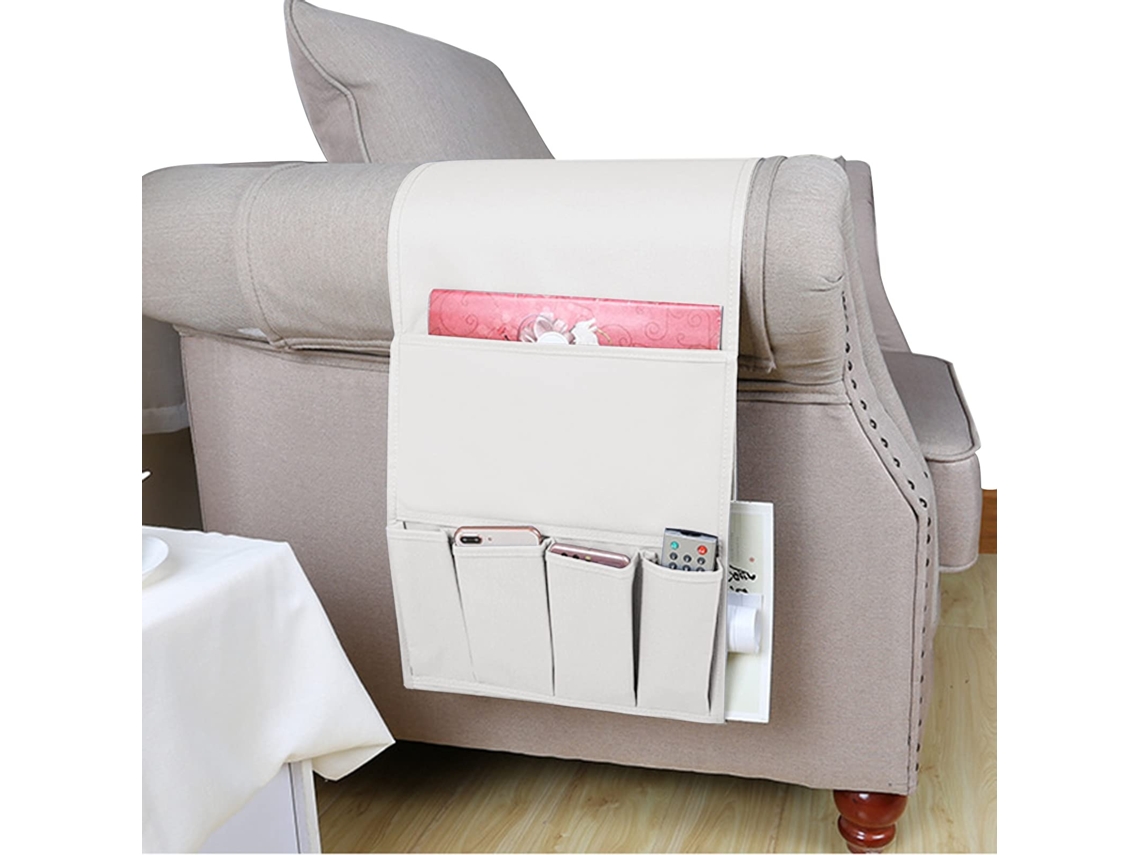 Organizador De Apoio De Braço De Sofá, Porta-jornais, Porta-controle Remoto, Bolsa Organizadora Impermeável, Celular, Livros