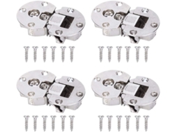 Conjunto De 4 Dobradiças Semicirculares Duráveis Em Liga Zinco Para