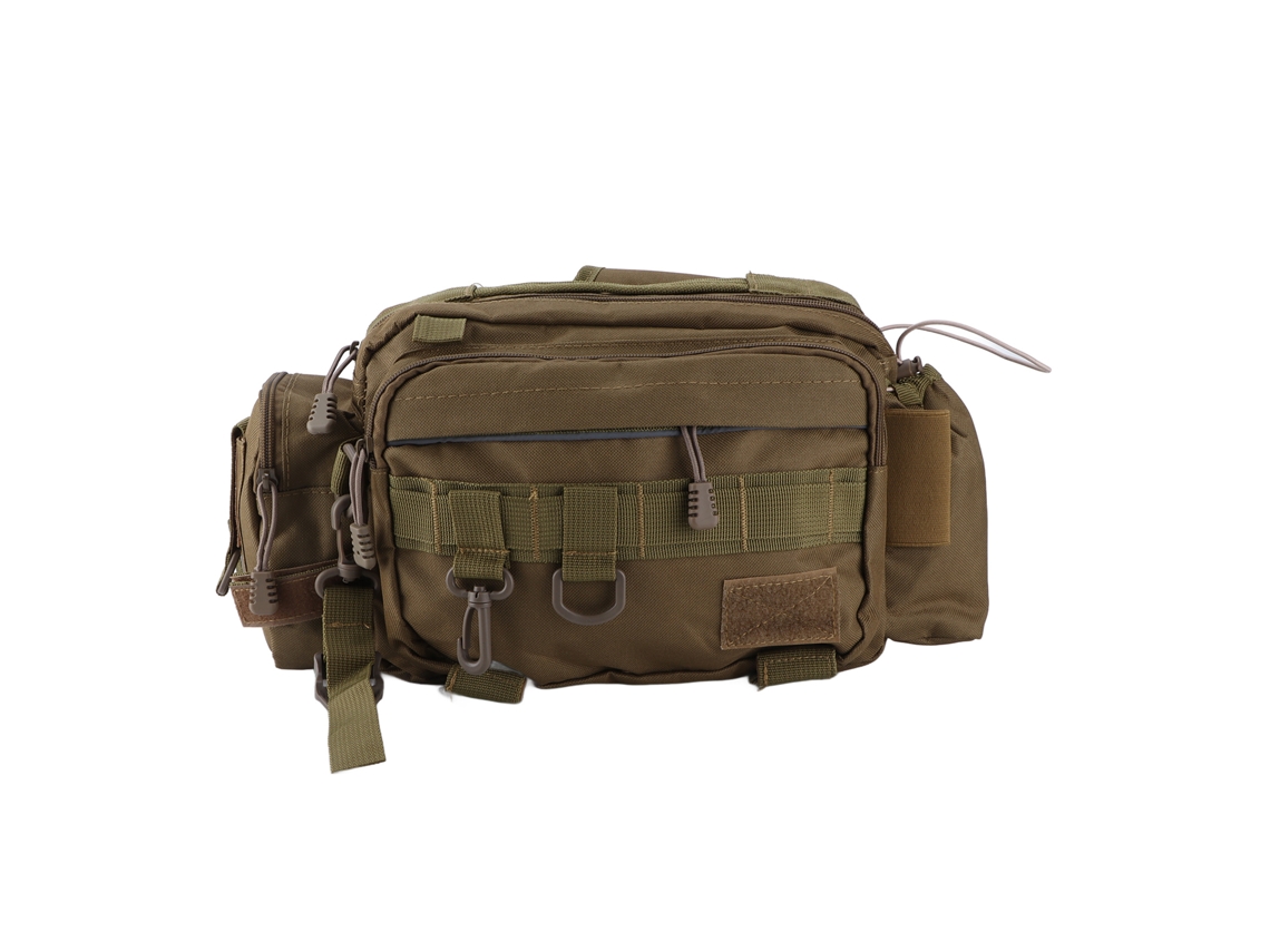 Mochila de Pesca Nylon 600d com Cinto Khaki