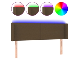 Led Headboard, Led Headboards Vidaxl Marrom Tecido (147 X 16 X 78/88 Cm)