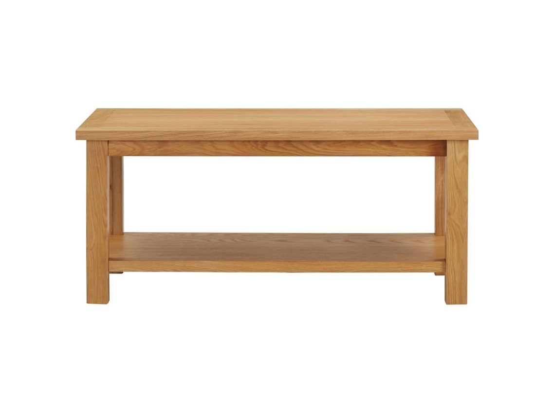 Mesa de Centro 90x45x40 Cm Madeira de Carvalho Maciça MAISON EXCLUSIVE