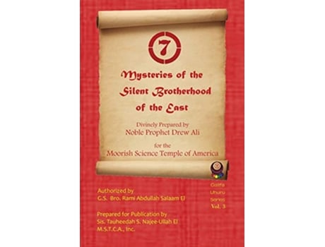 Livro Mysteries of the Silent Brotherhood of the East AKA The Red Book Sincerity de Timothy Noble Drew Ali (Inglês)