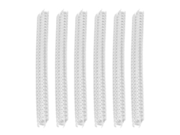 2026 100 Espirais de Ligação com Fio de Duplo Loop 34 Dentes 3:1 Passo 7.9mm Capacidade 40 Folhas Branco