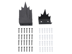 12pcs espigas de cerca de ferro anti escalada com revestimento anti corrosão