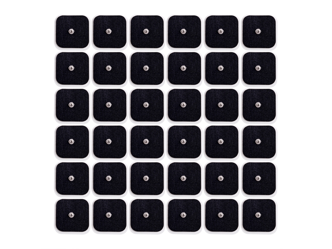 (50 Unidades, 5x5cm Pretas) Eletrodos De Contato, Almofadas De Gel Autoadesivas Tipo Botão De 5*5cm Para Emagrecimento.