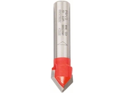 Fresa BOSCH de Ranhurar em V Expert para Madeira - 8 mm - D 12.7 mm - L 10 mm - G 44.5 mm - 90 °