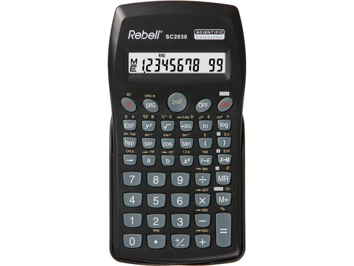 Calculadora Científica REBELL SC2030 Preto (10 dígitos)